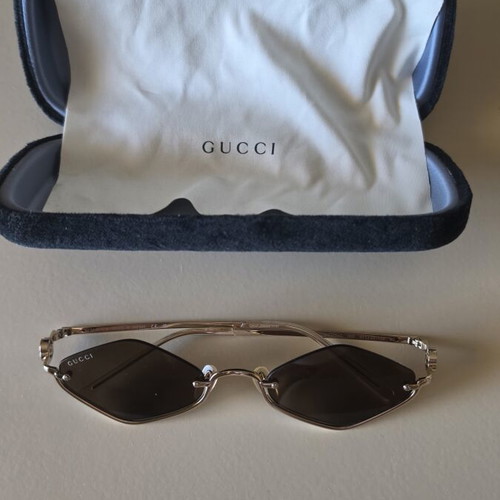 Gucci sunglasses, brown and gold