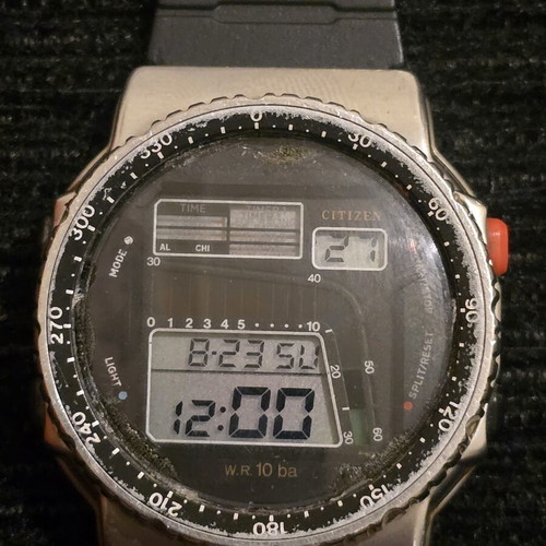 Citizen D120 Chronograph watch from Japan 1980