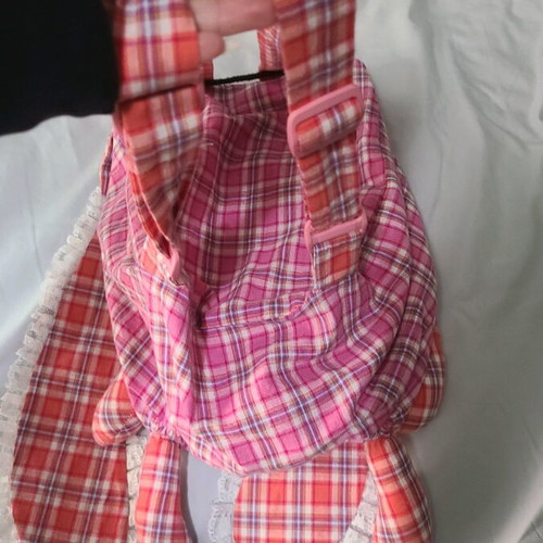 Cute Bunny Backpack like new, 32x27x14cm, cotton pink orange