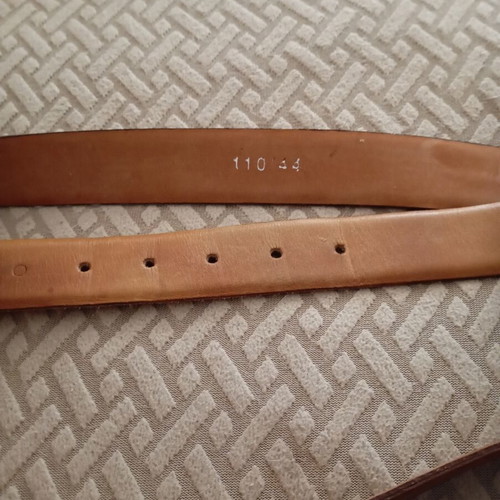 Franco Rossi Milano men's leather belt like new, brown/cognac