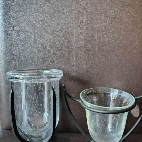 Decorative set made of blown glass like new