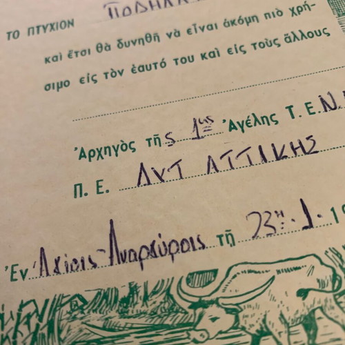 Pack of individual memorabilia of Greek Scouts used
