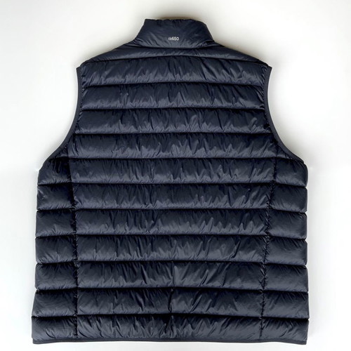 EDDIE BAUER Men's Sleeveless Blue Goose Down Jacket Lightweight - Goose Down ULTRALIGHT - Size L