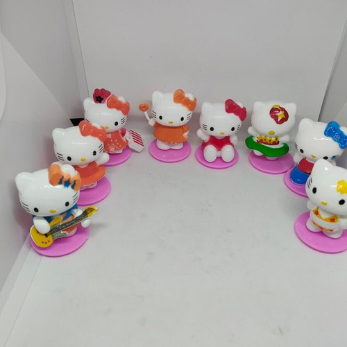 Hello Kitty collectible figure set of 8, like new