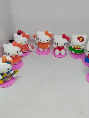 Hello Kitty collectible figure set of 8, like new