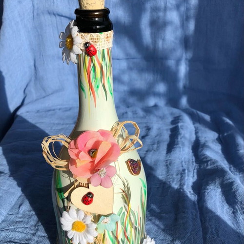 Handmade Easter bottle new