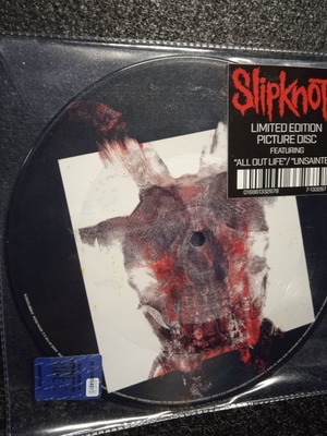 Slipknot All Out Life 7" винил употребяван, limited edition picture disc single