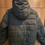 Benetton boys' jacket with inner fur like new, gray, age 10