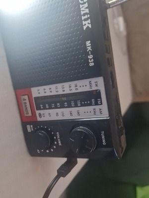 Portable radio and speaker with flashlight and USB, new