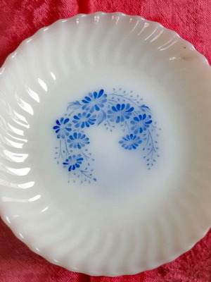 Opaline Deep Plates Rigolieau France Set of 6 New