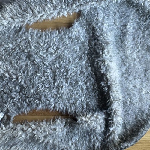 Lynne gray vest with fur size 42 like new