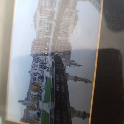 Small picture frame used, wooden, rectangular 20x16 cm