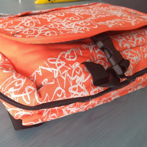 No Fear Messenger Bag orange with wallet gift new