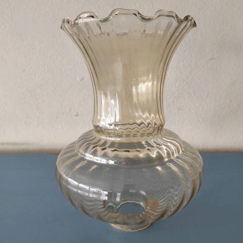 Lamp glass new, light brown color