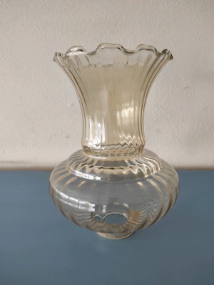 Lamp glass new, light brown color