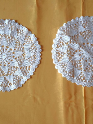 Handmade doily set new