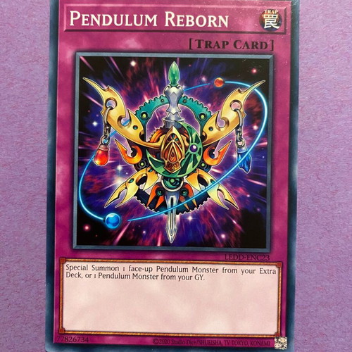 Pendulum Reborn Yu-Gi-Oh! Trap Card 1st Edition like new