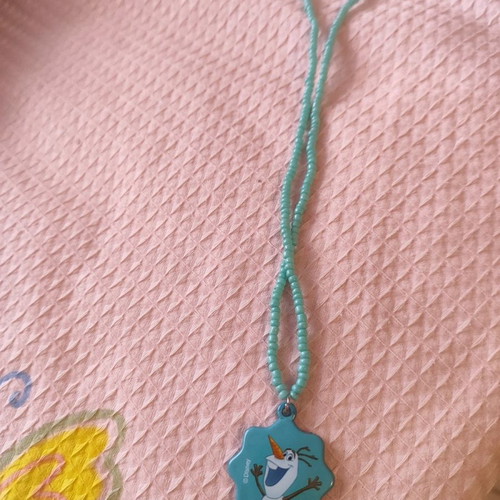 Olaf necklace blue children's like new