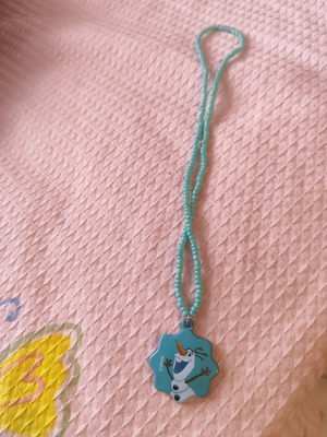 Olaf necklace blue children's like new