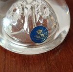 Crystal paperweight with ram design, new