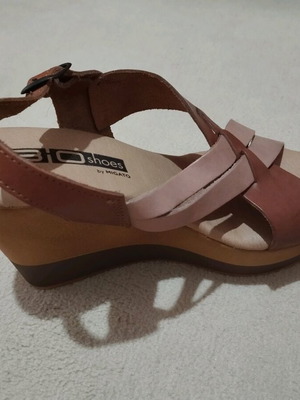Migato leather platforms like new, beige and brown