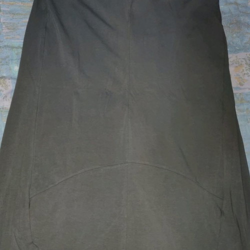 Cotton skirt medium gray with slits and closed bottom like palazzo