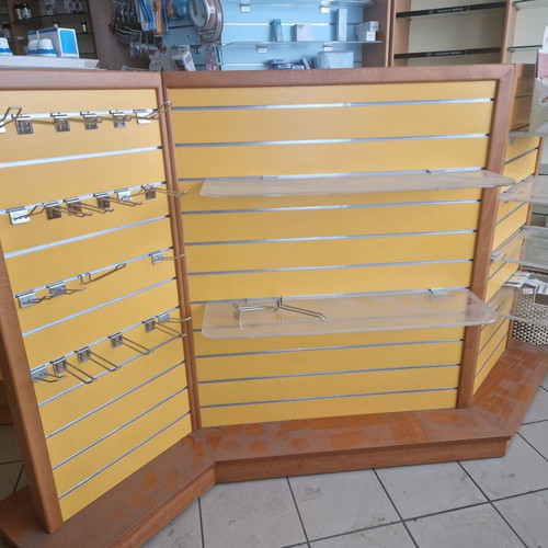 Store Gondolas new, set of two with dimensions 220x40x131 cm