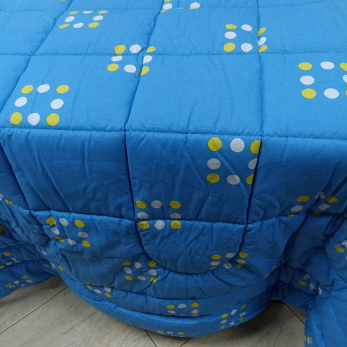 Double quilt new, cotton fabric with baked wadding two-sided