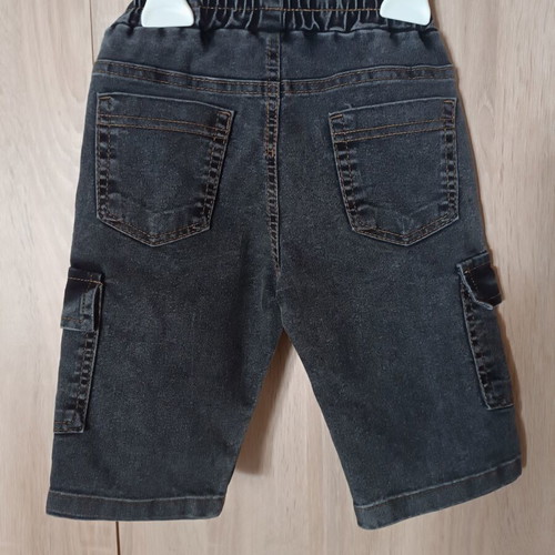 T-shirt and denim cargo shorts set new for 5-year-old boy