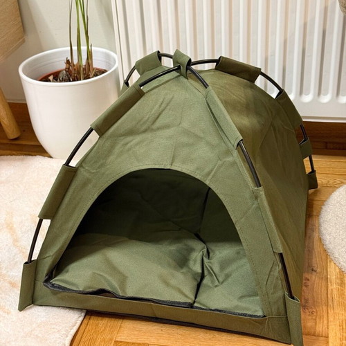 Pet bed house tent for dog and cat new, with cushion 40x40