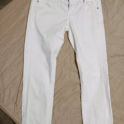 Mango pants used, white, small ankle length
