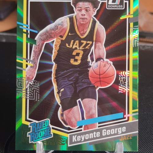 Panini NBA Donruss 2023-24 Keyonte George Green Laser RC like new