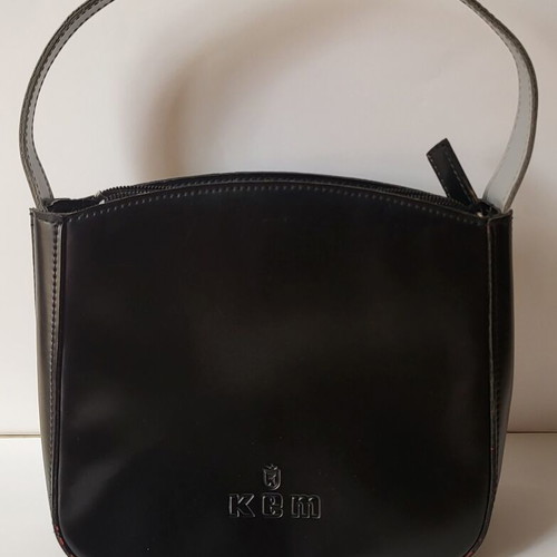 KEM Vintage leather handbag like new, black