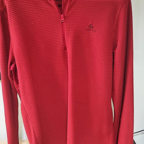 Decathlon Quechua hiking jacket used, red, size S