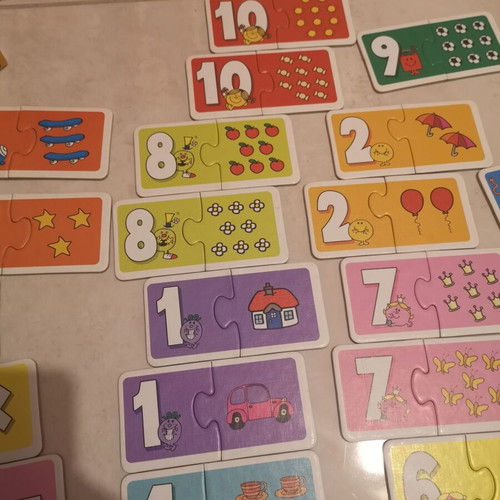 Mr Men Arithmetic Educational Puzzle 1-10 like new