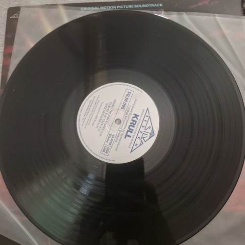 Krull soundtrack vinyl used, cover VG-