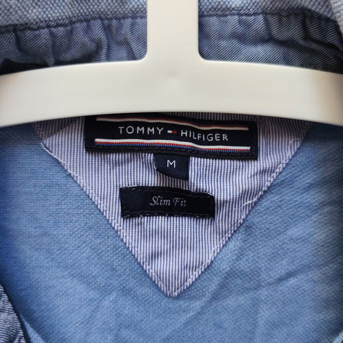 Tommy Hilfiger polo shirt like new, blue and white, size S