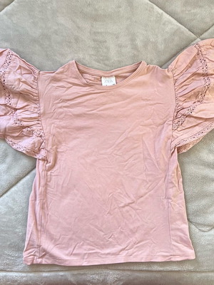 Zara pink children's T-shirt like new, size 128 cm for 8 years old