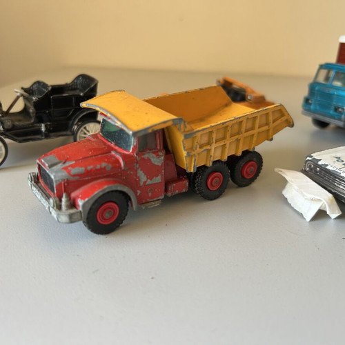 Old Matchbox and other toy cars