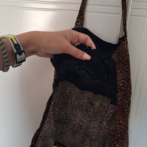 Leopard Print Halter Top like new, brown, size M