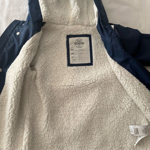 Marks & Spencer waterproof jacket for girl 4-5 years like new, blue
