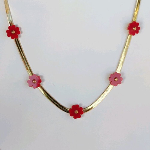 Steel Necklace New, Gold and Silver Colors