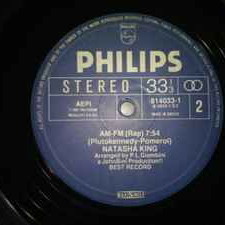 Natasha AM-FM Rap record used, electronic genre