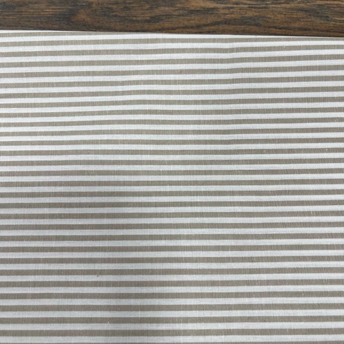 Striped fabric 0.50 x 1.50 like new, white - gray