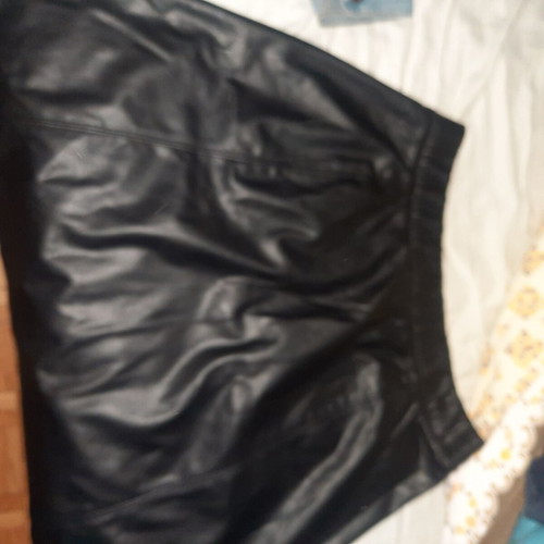 Celestino skirt new, faux leather style M-L, black