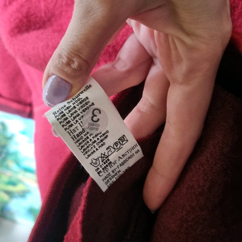 Giesswein wool cardigan like new, red, sizes XL-XXXL