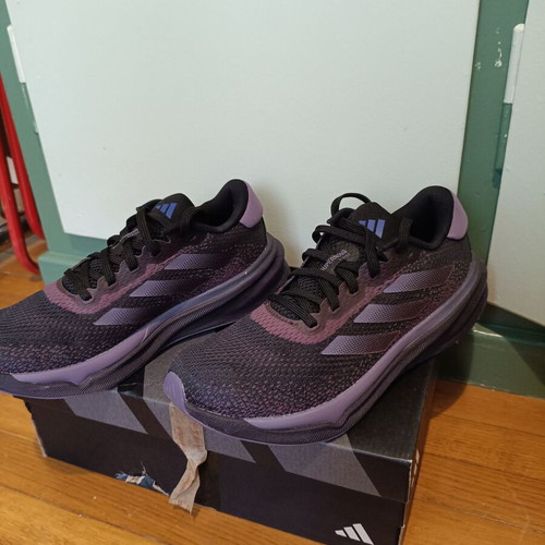 Adidas Performance Supernova Stride Running Shoes 38 New Black with Purple