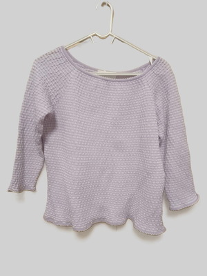 Escada blouse purple-white size L like new
