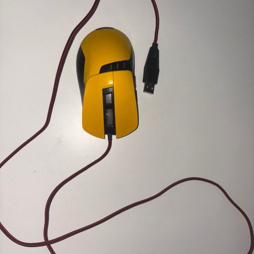 Omega OM0265 Yellow Sports Car Style Gaming Mouse used