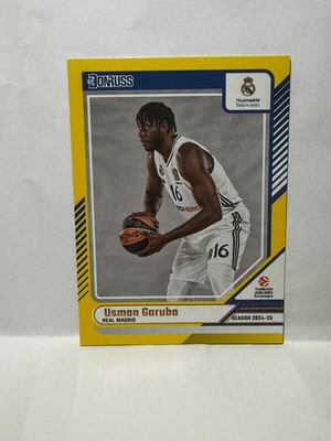 Panini Donruss Euroleague Usman Garuba Yellow Flood 2024-25 card new